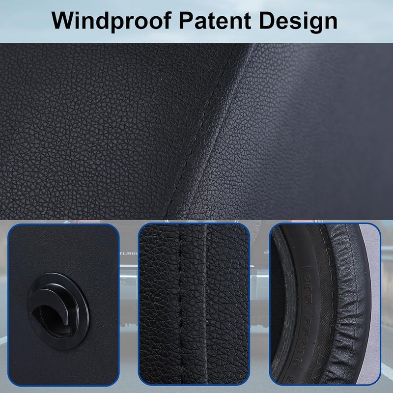 MOONET 32" Soft Black Tire Cover - Ideal Compatible with Ford Bronco 2021-2025 with Backup Camera - Image 2